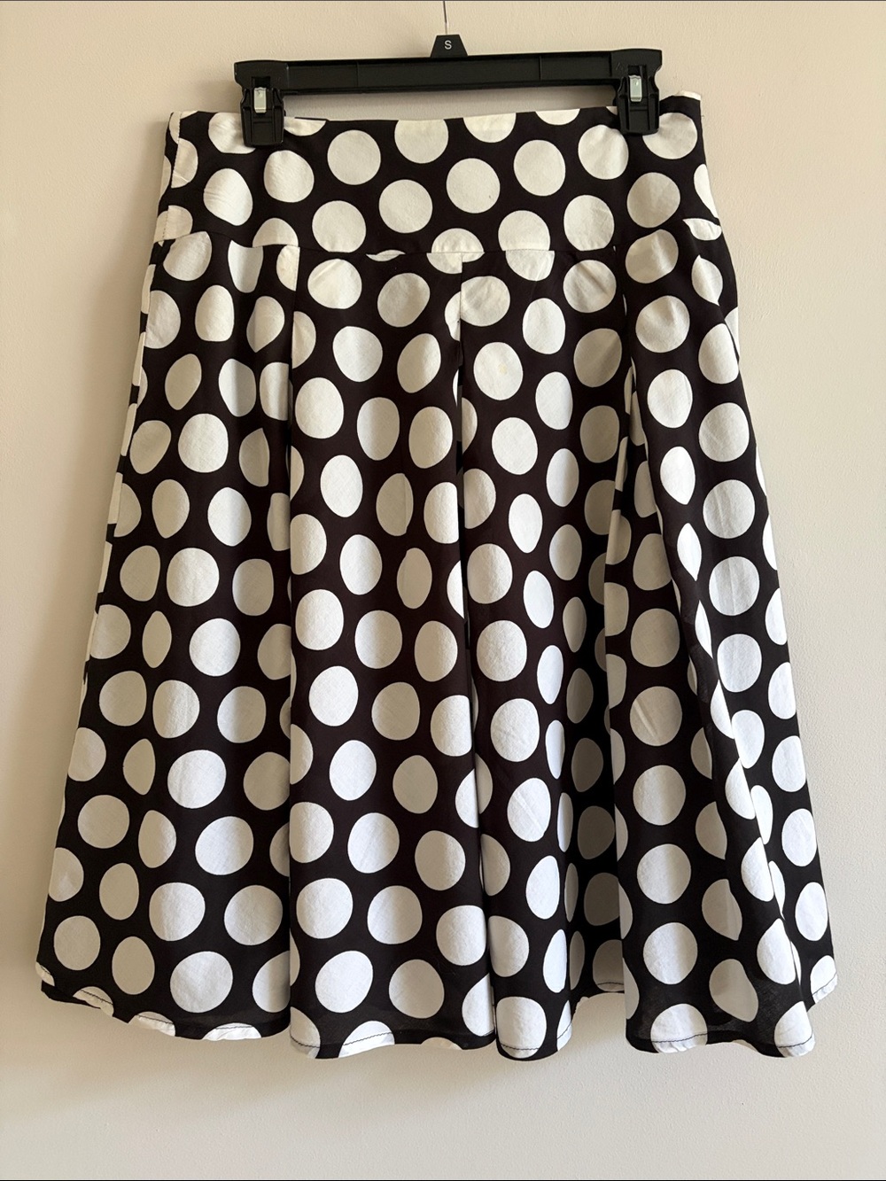 Autograph Black & White Polka Dot Circle Skirt